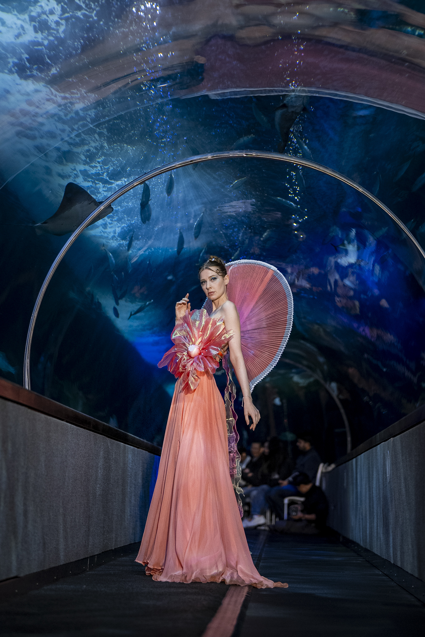 Joanna Jia Couture | "Water of Life" Collection | Aquarium of the Bay | Paul Tocatlian | Kisau Photography