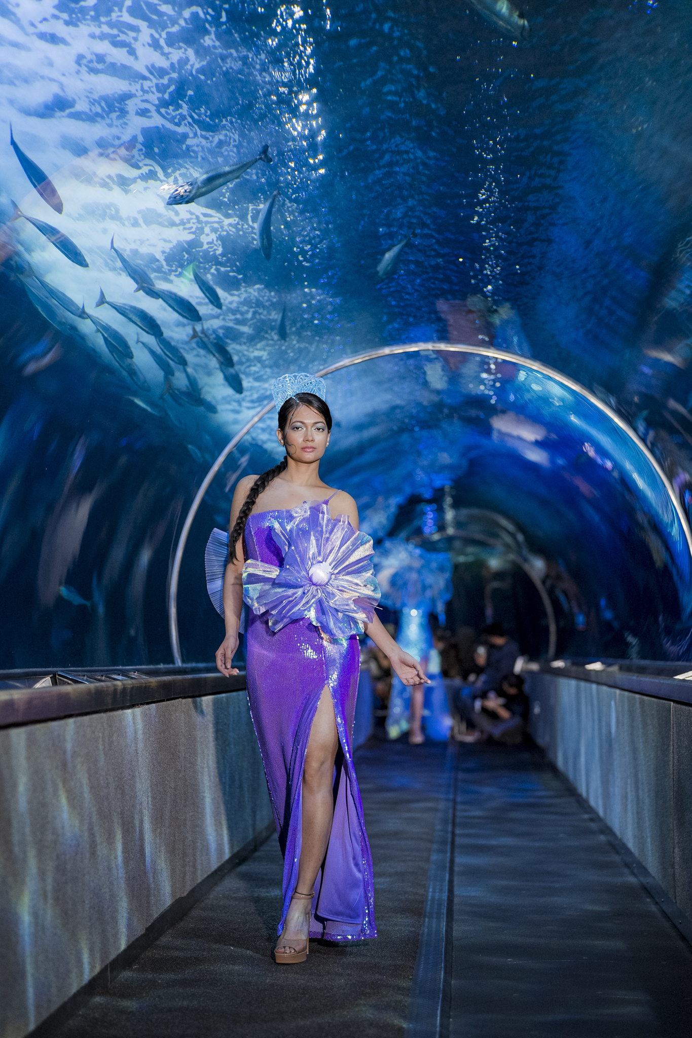 Joanna Jia Couture | "Water of Life" Collection | Aquarium of the Bay | Paul Tocatlian | Kisau Photography
