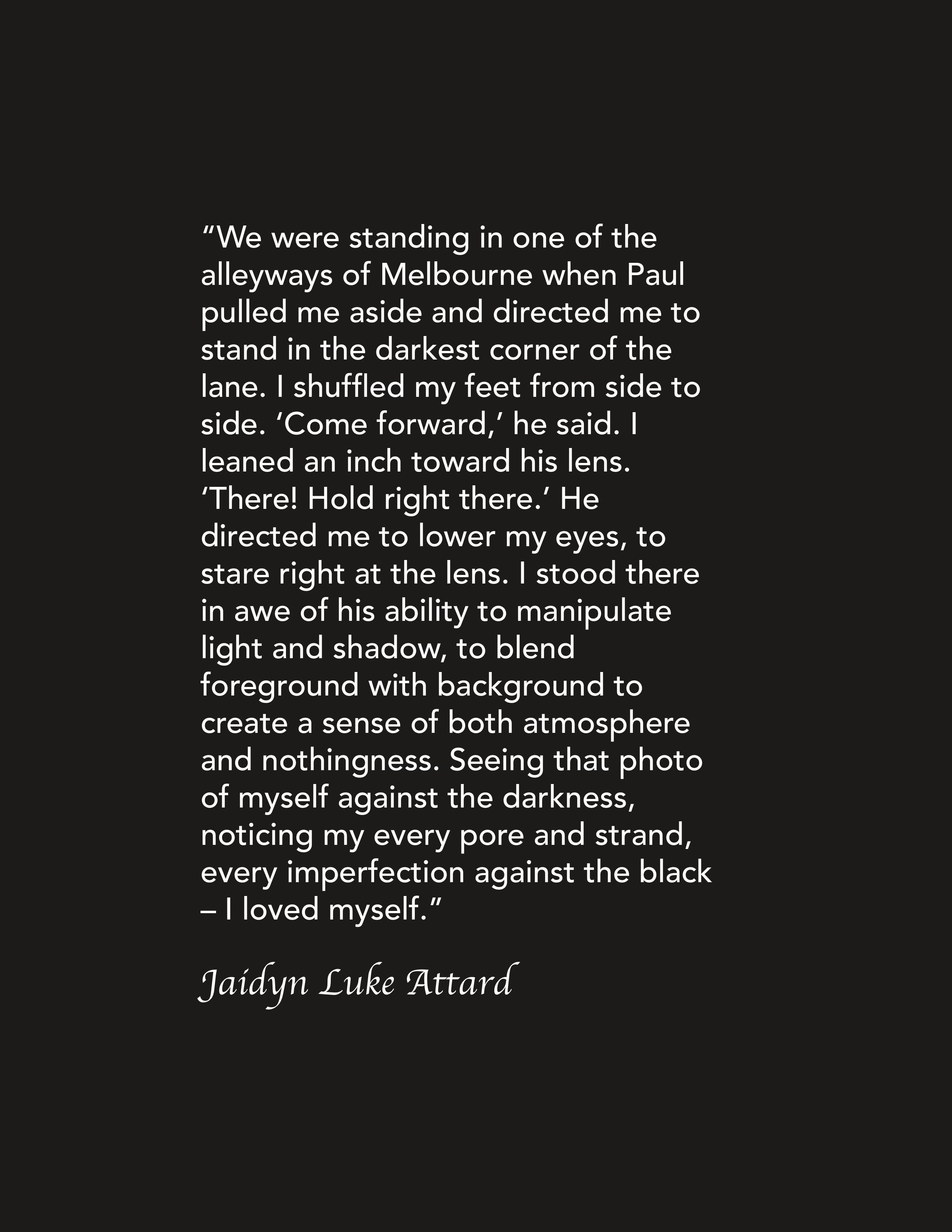 The Melbourne Portraits Project | Chapter 2 | Chiaroscuro