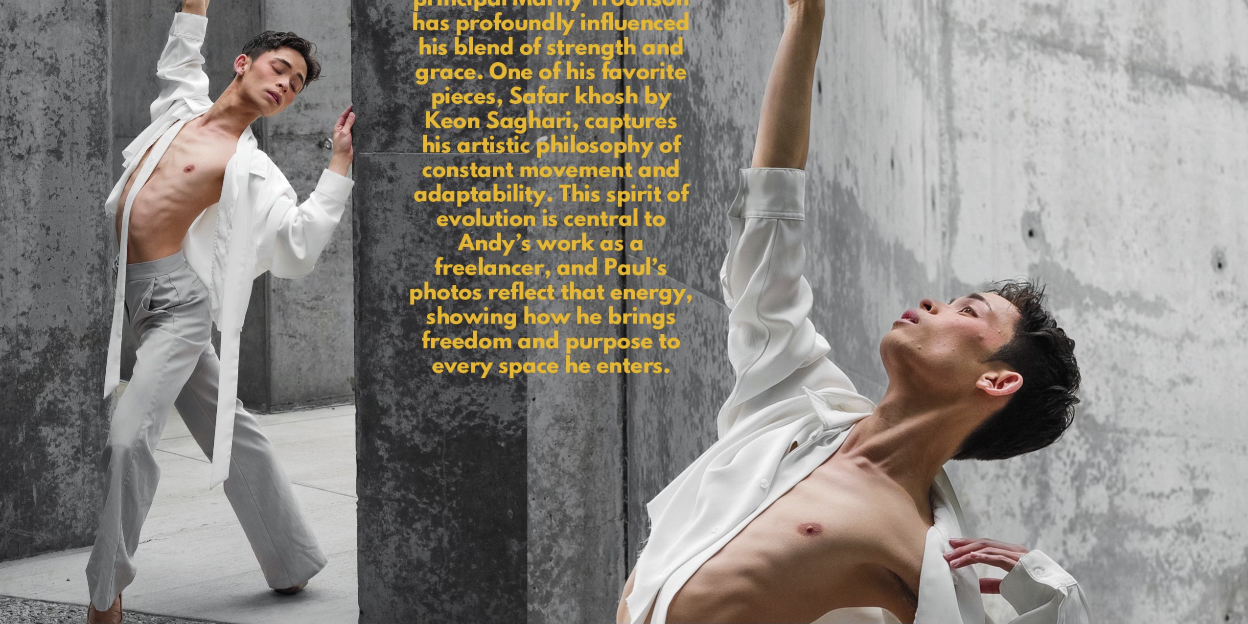 Ballet Dance, Concrete Walls: Andy Nguyen Featured in COPIED Magazine