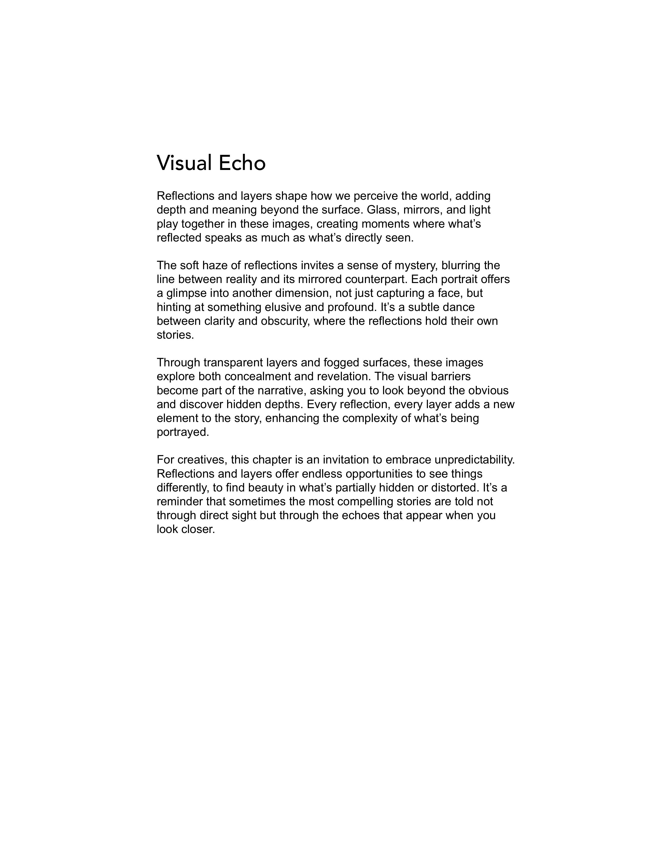 The Melbourne Portraits Project | Chapter 5: Visual Echo