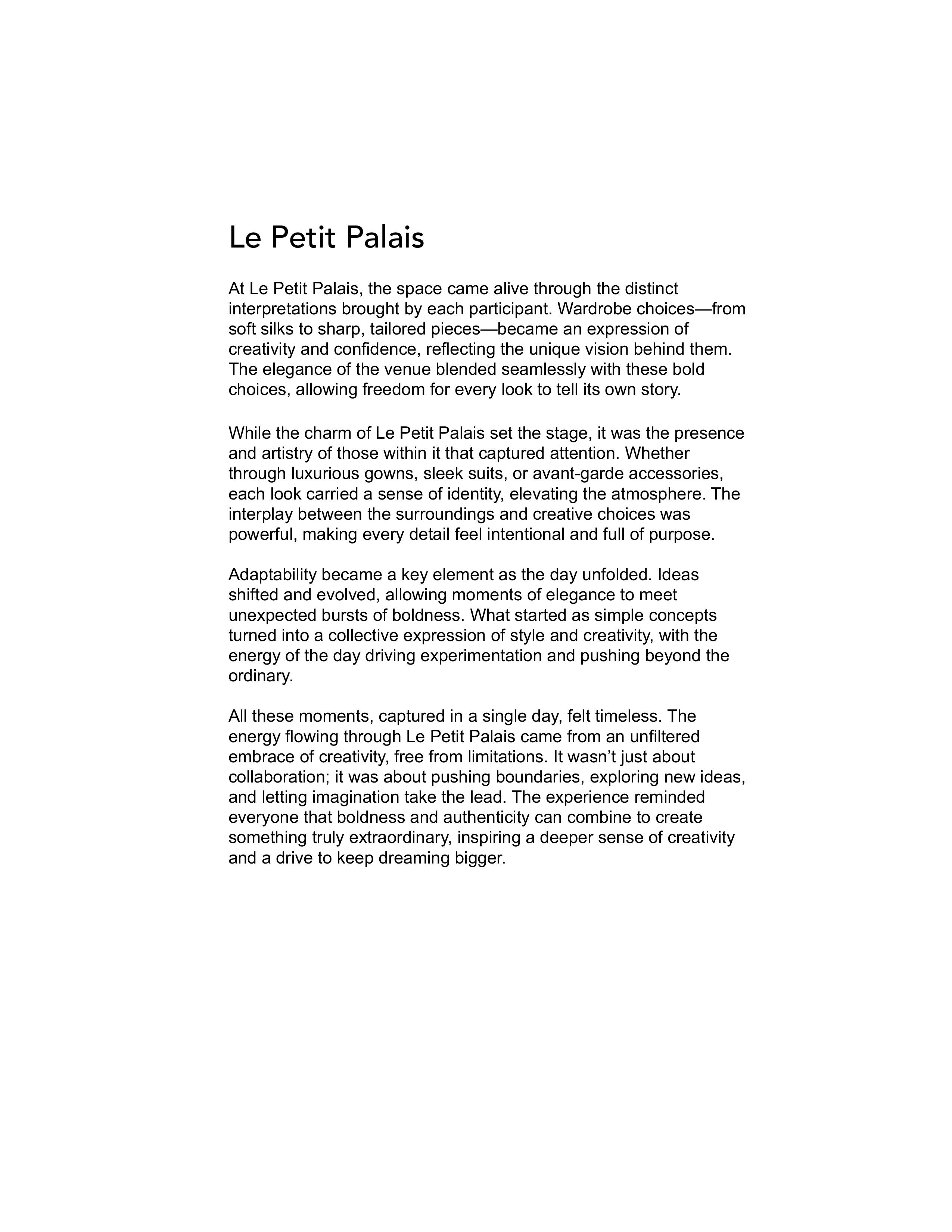 The Melbourne Portraits Project | Chapter 11 | Le Petit Palais