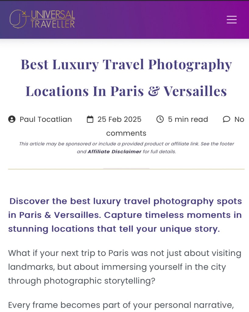 Universal Traveller | France | Kisau Photography by Paul Tocatlian