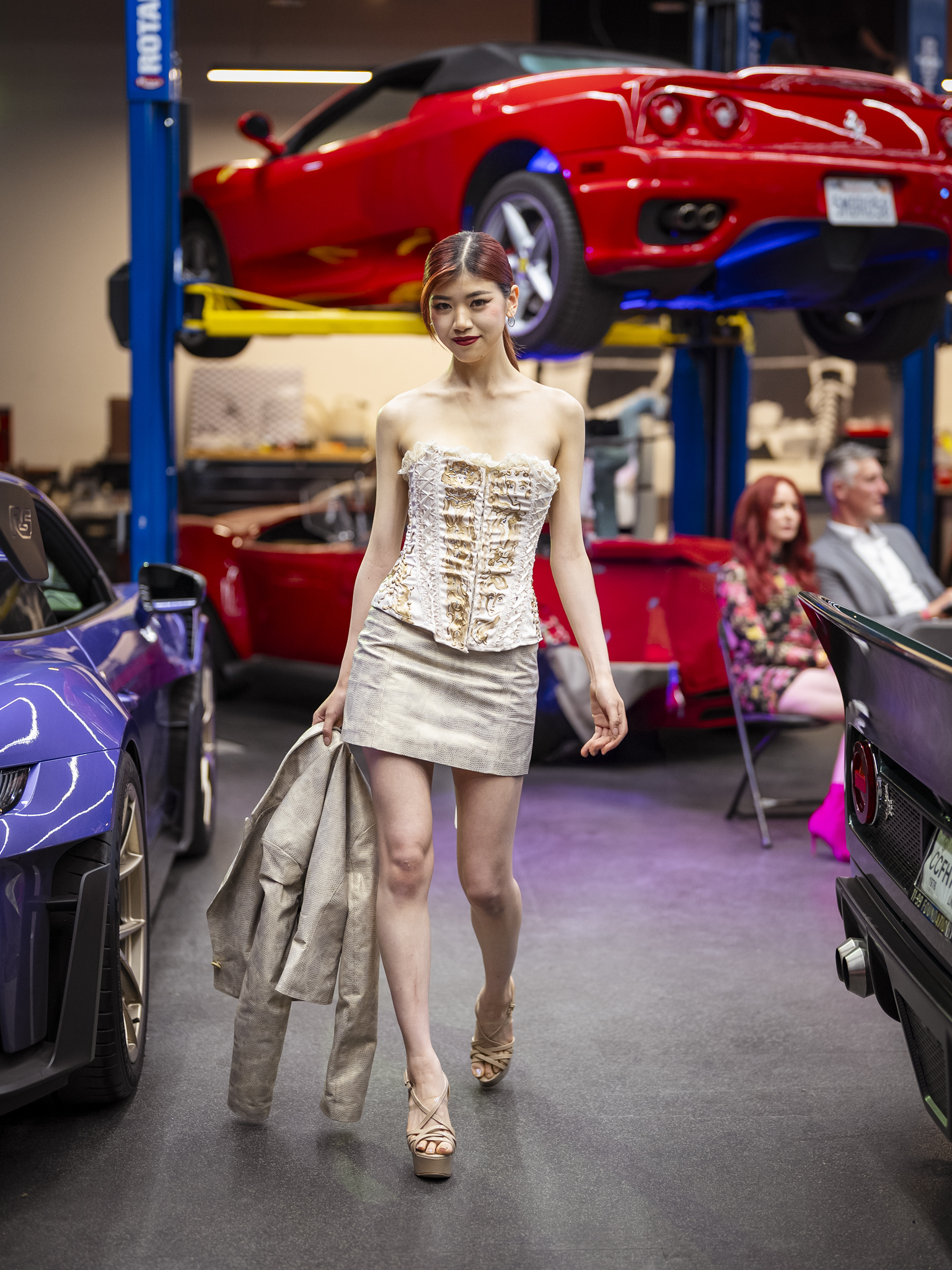 Sarah Liang | West Coast Leather | Taormina Motorsports | Fashion Show