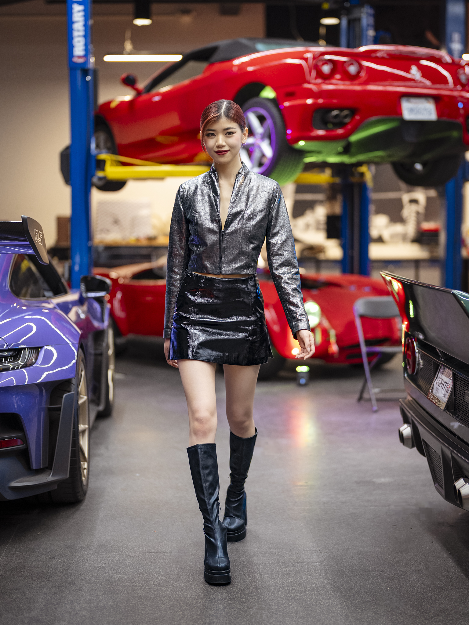 Sarah Liang | West Coast Leather | Taormina Motorsports | Fashion Show