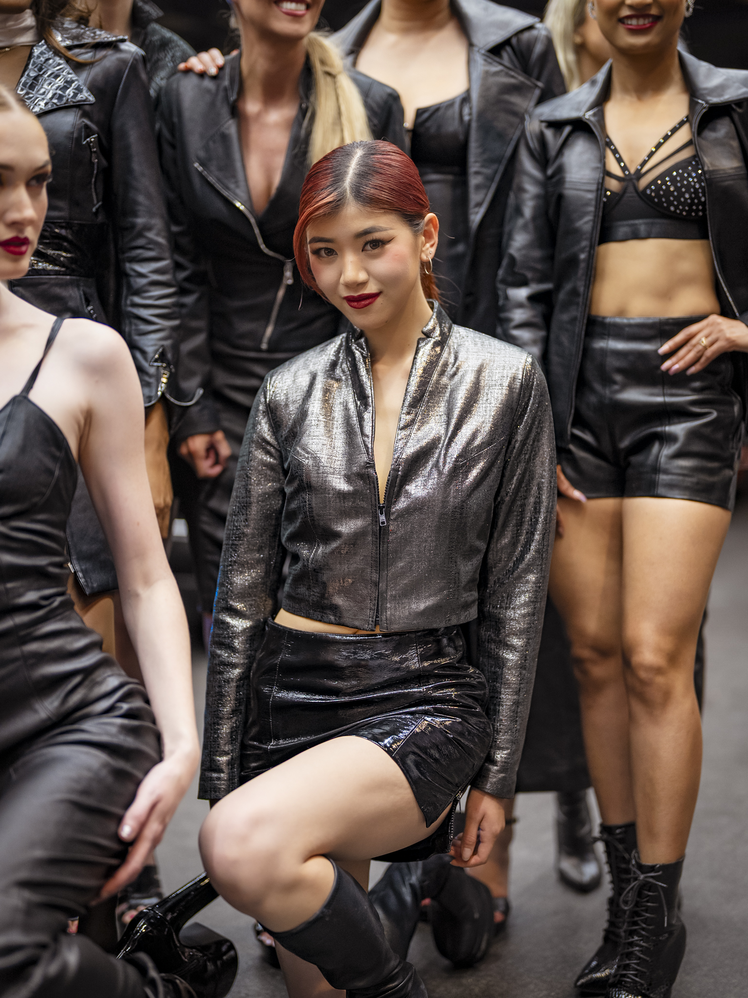 Sarah Liang | West Coast Leather | Taormina Motorsports | Fashion Show