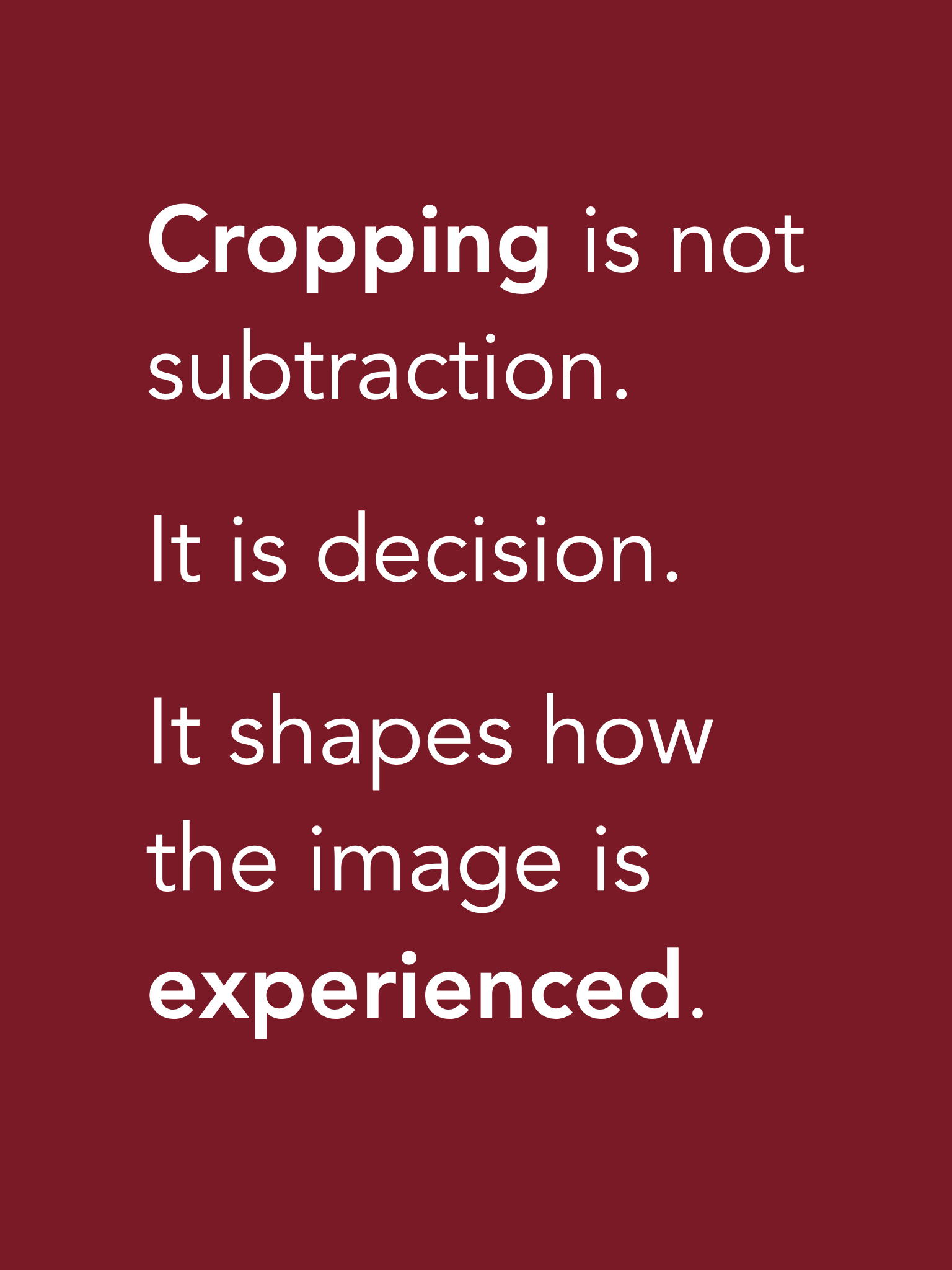 Cropping With Intention | Kisau Photography