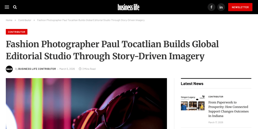 Business Life Magazine Features Kisau Photography