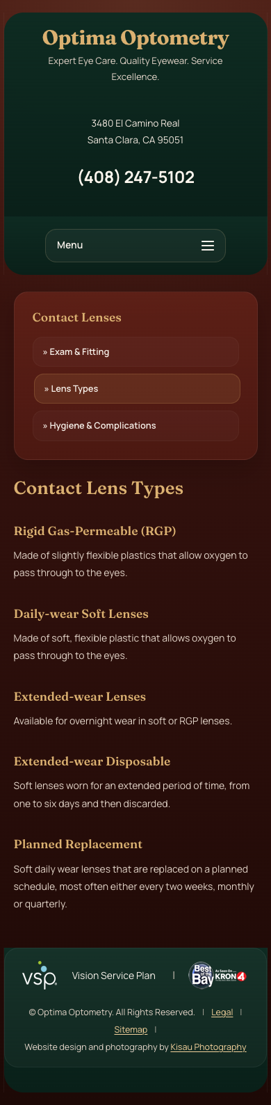 Expert Eye Care. Quality Eyewear. Service Excellence | Optima Optometry | Santa Clara