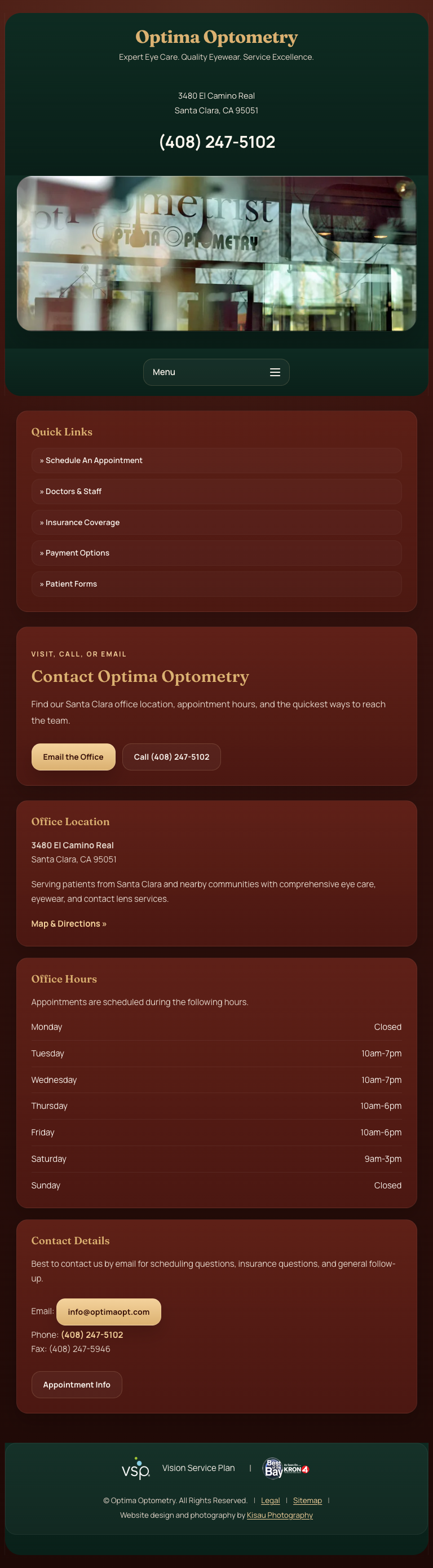 Expert Eye Care. Quality Eyewear. Service Excellence | Optima Optometry | Santa Clara