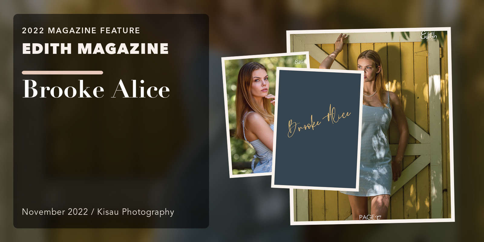 EDITH Magazine: Brooke Alice
