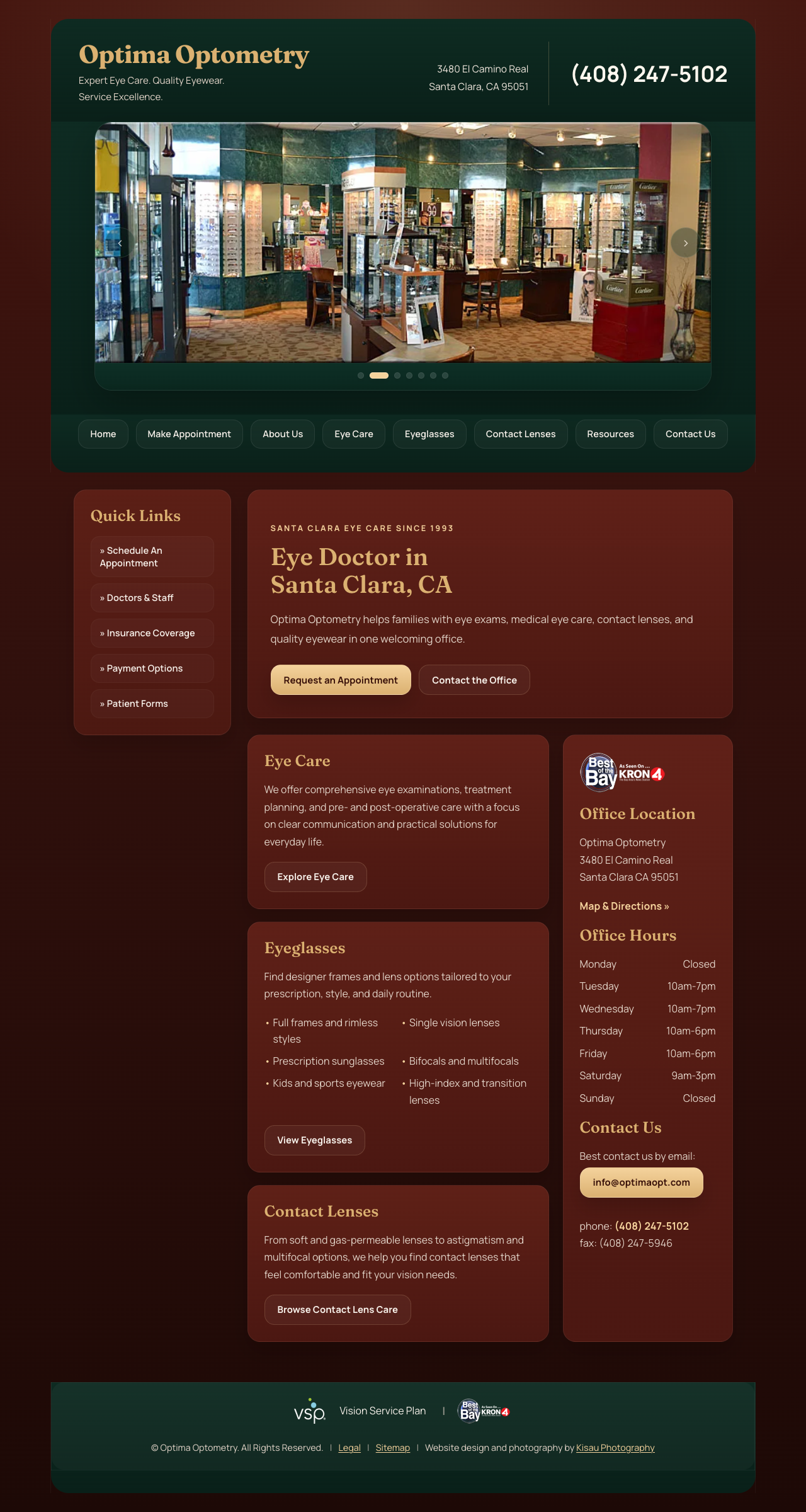 Expert Eye Care. Quality Eyewear. Service Excellence | Optima Optometry | Santa Clara