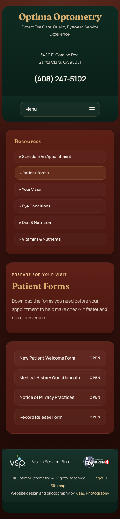 Expert Eye Care. Quality Eyewear. Service Excellence | Optima Optometry | Santa Clara