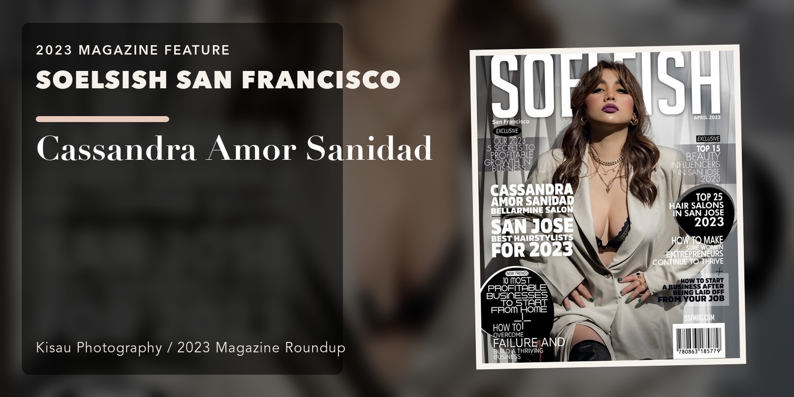 SOELEISH SF Magazine: Cassandra Amor Sanidad