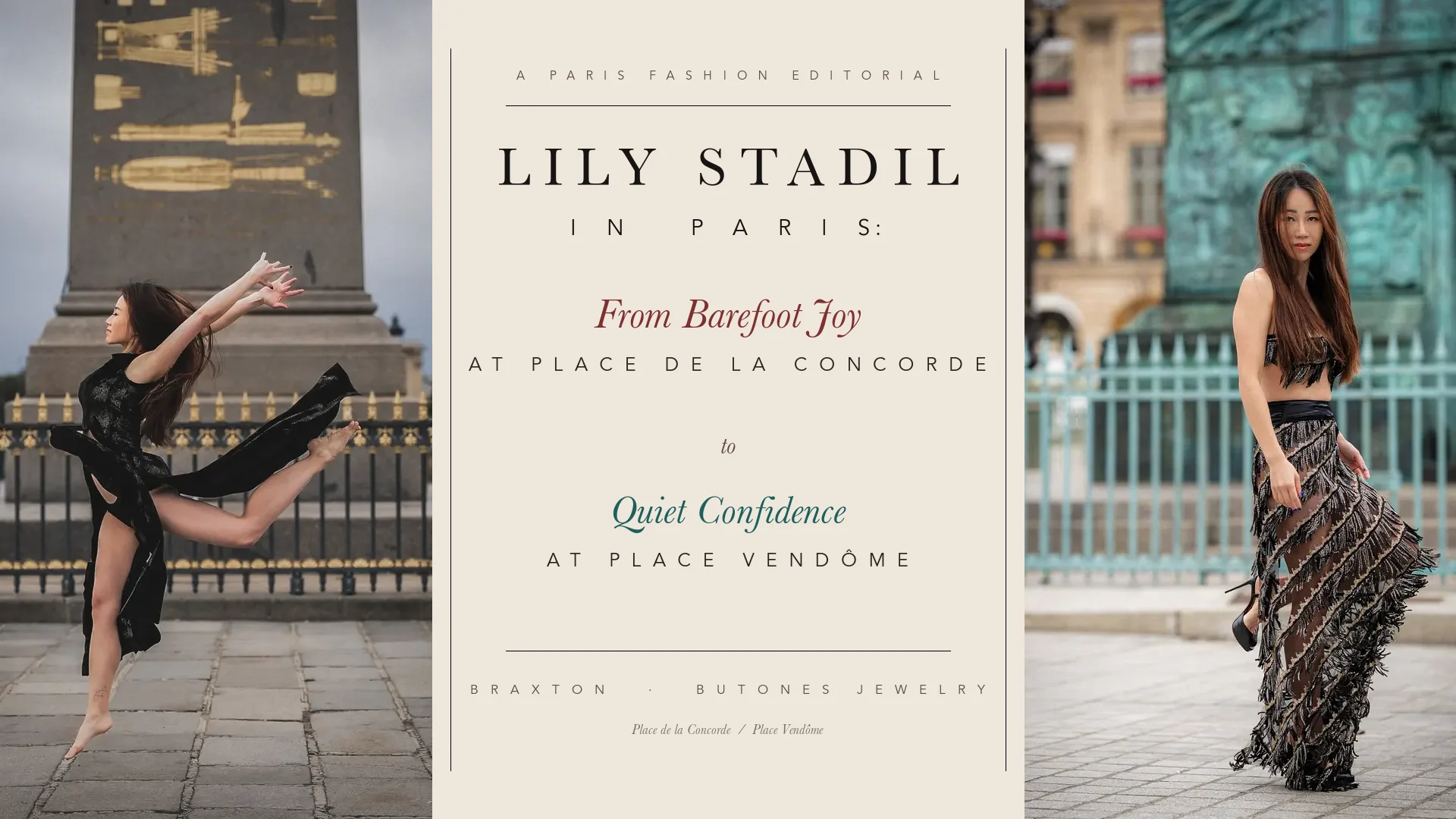 Lily Stadil in Paris: From Barefoot Joy at Place de la Concorde to Quiet Confidence at Place Vendôme